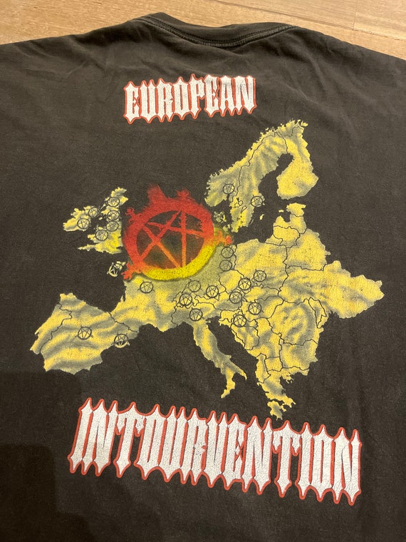 Slayer 1992 tour shirt European Intourvention met… - image 6