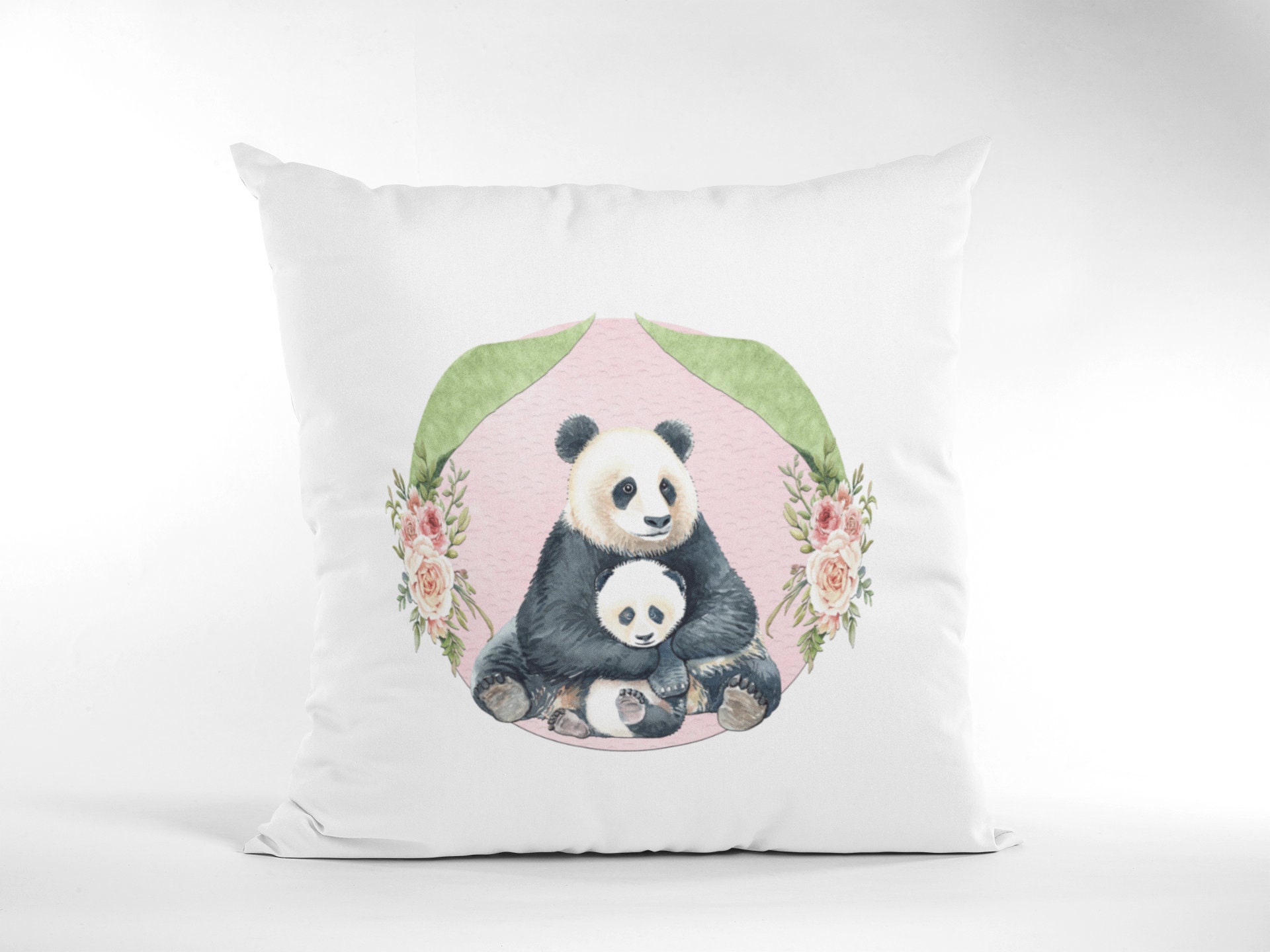 panda pillow cover