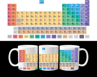 PERIODIC SCIENCE MUG, Chemistry Educational  Gift, Periodic Table of Elements Teacher Present, Home School Learning Made Fun Drinkware Cup
