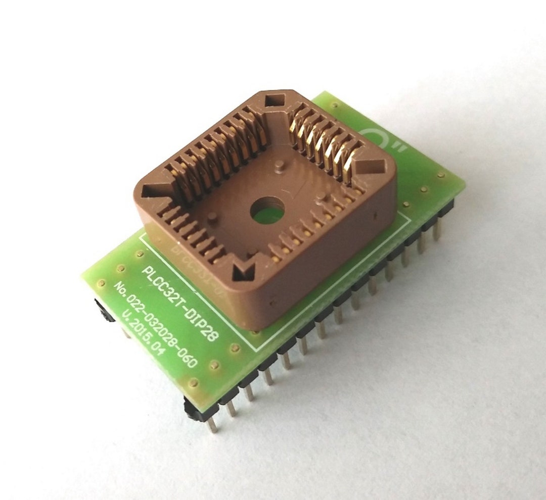 MCUMALL ADP-006 PLCC32 To DIP28 Adapter - Through-Hole Programming Adapter