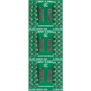 QSOP24,SSOP24 0.635mm op 2 x IDC2x6 connector.