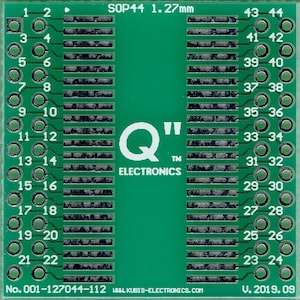 SO44,SOJ44,SOP44,SOIC44 1.27mm(0.05&quot;) to 2 x IDC2x11