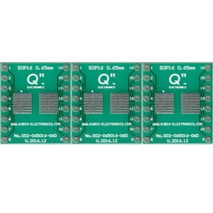 Adaptador PCB SOP16,MSOP16,TSOP16 0.65mm a DIP16 0.6".
