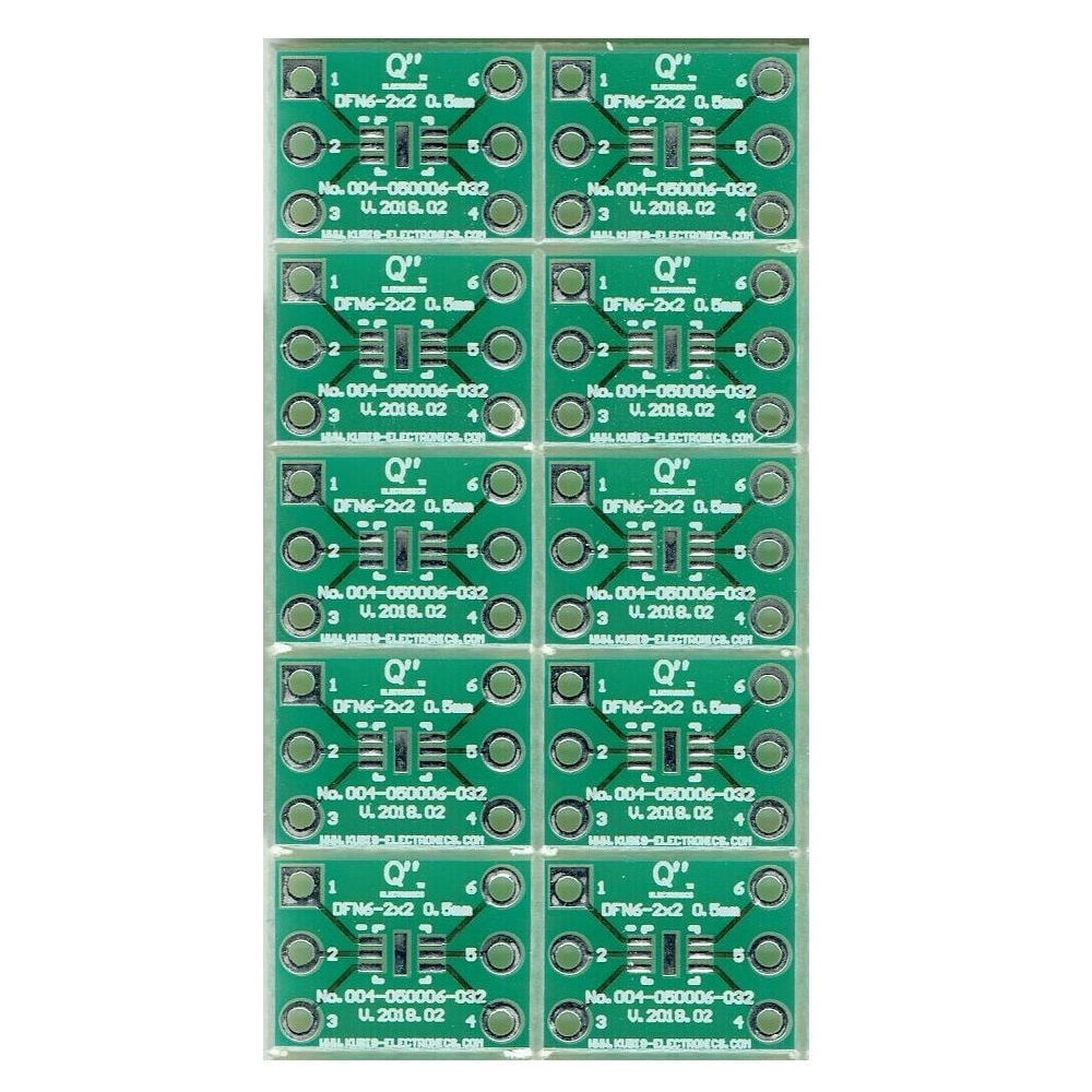 Lot De 10 Circuits Imprimés (PCB) DFN6-2x2 0.50mm Vers DIP 0.3 - Fabriqués En Pologne