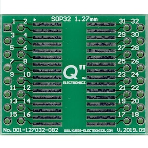 SO32,SOJ32,SOP32,SOIC32 1.27mm(0.05&quot;) to 2 x IDC2x8