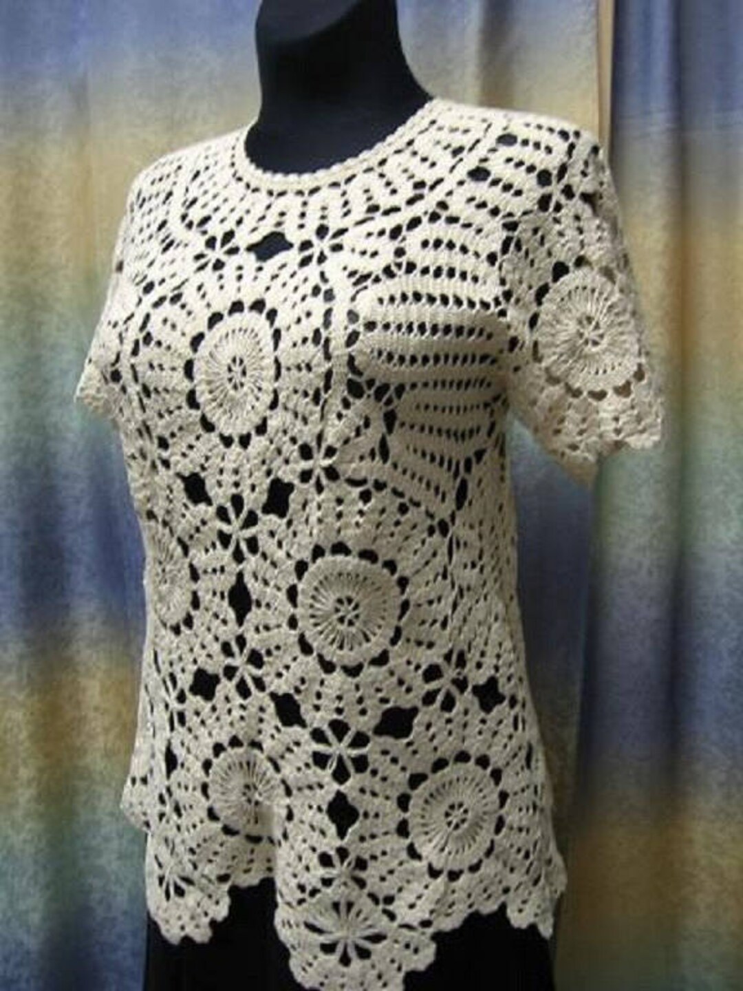 Nicole Crochet Accent Elegance Blouse