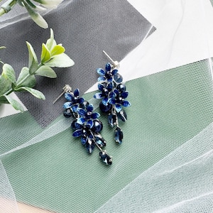 silver earrings for blue dress Earrings for Blue Dress