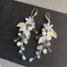 see more listings in the Floral bridal earrings section