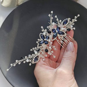 Butterfly Bridal Comb, Butterfly Crystal Wedding Comb, Floral Bridal Comb, Small Wedding Comb, Floral Bridal Hair Comb