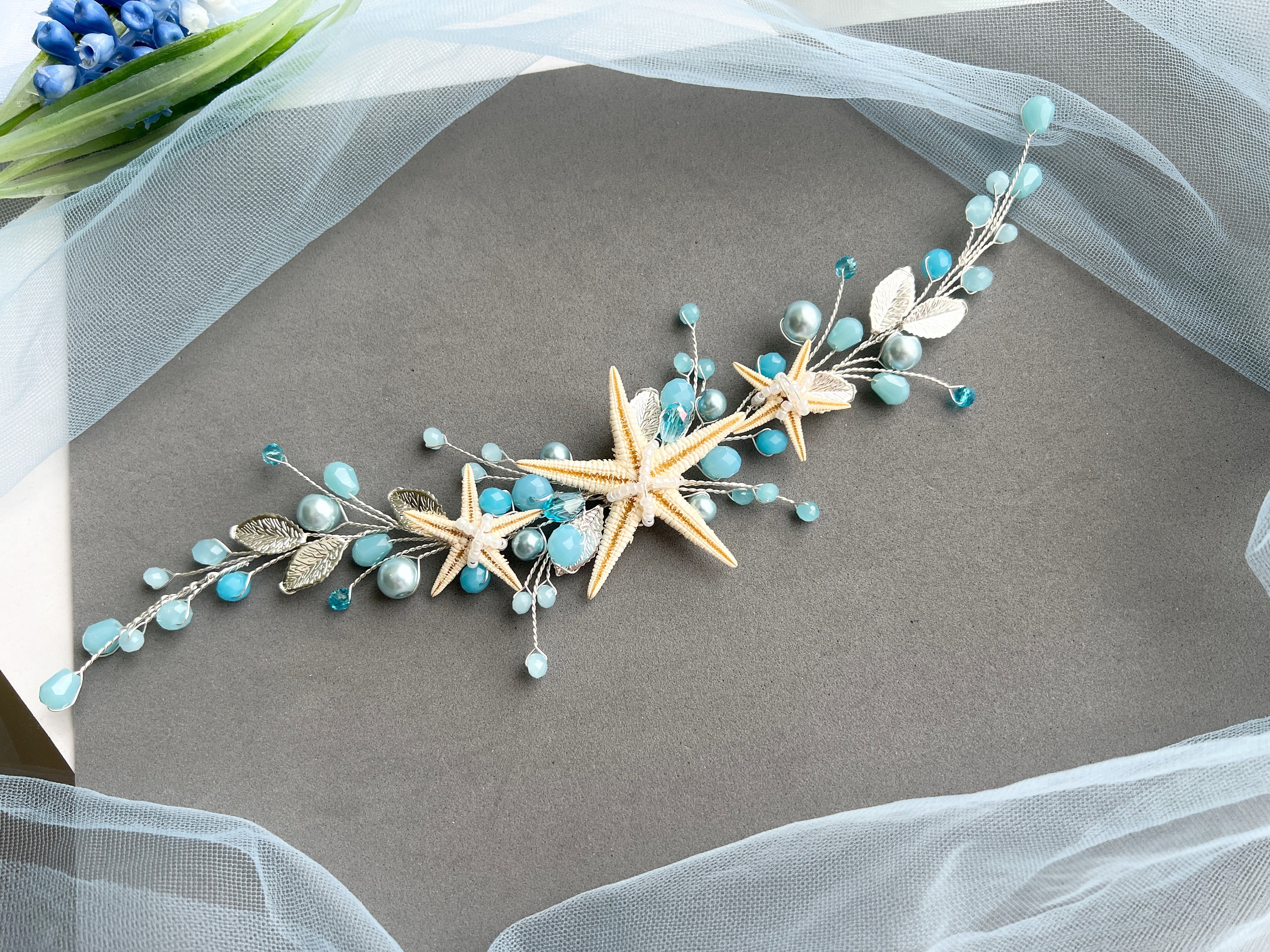 Cerchietto Stella Marina Con Luci LED E Conchiglia: L'Accessorio Perfetto Per Feste A Tema E Capodanno