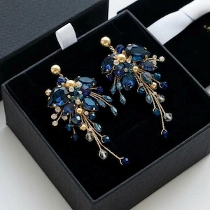 Earrings for Navy Blue Dress