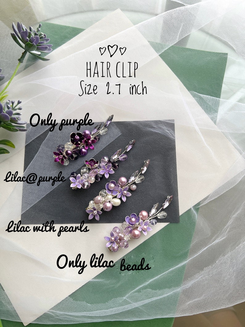 Lilac flower earrings, Dangle Earrings, Lilac Crystal Earrings, Light Purple Earrings for Wedding, Purple Flower Earrings, Summer Earrings image 7