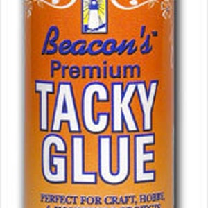 BEACON GEM-TAC Glue Handy 2oz Bottle Water-based, Foam-safe, Dries Clear,  Non-toxic 