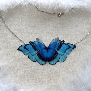 ★BLACKPURPLE★ 5P Blue Butterfly Necklace 41Cn+8HRMJL.jpg