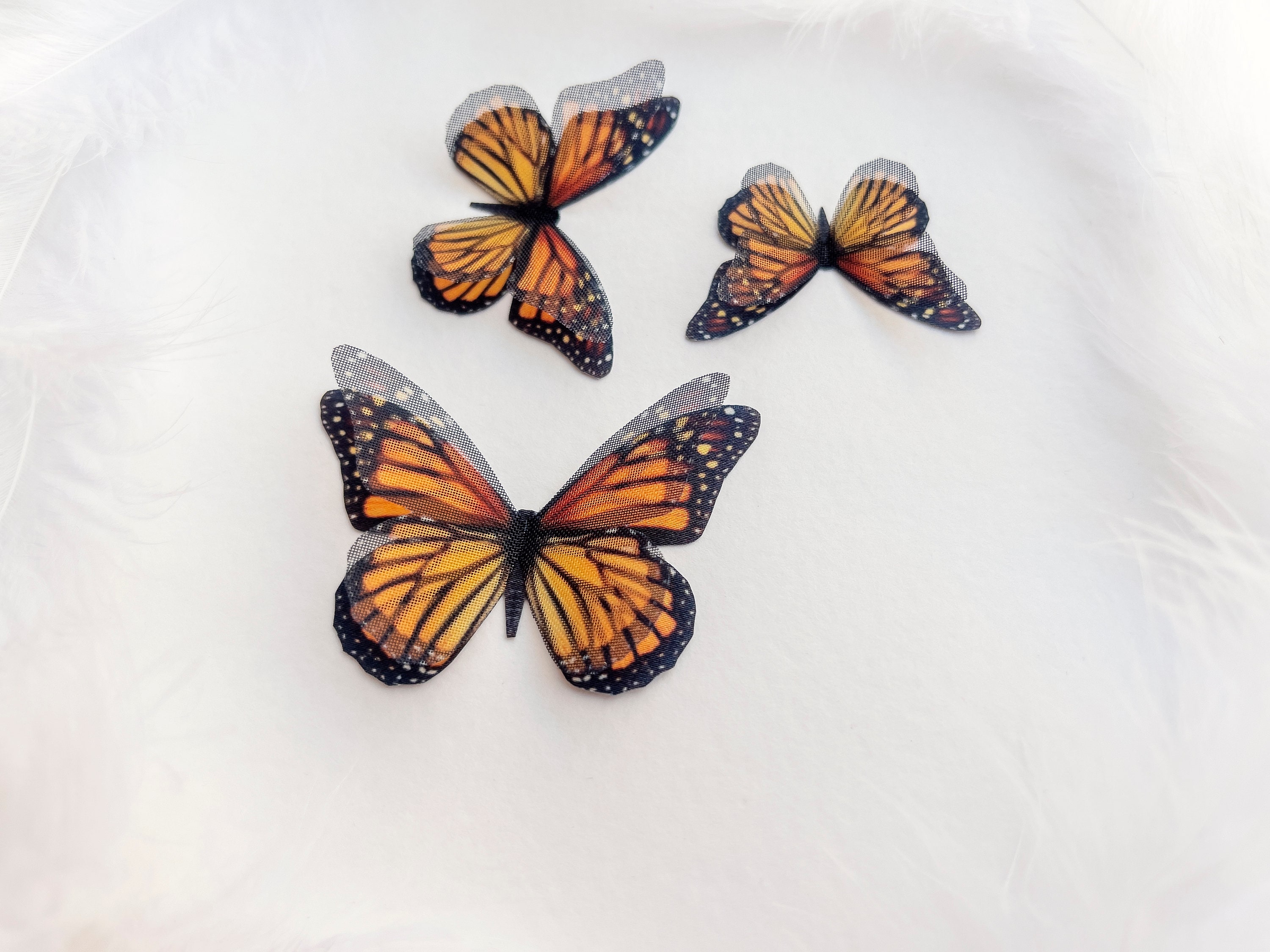 Silk Monarch Butterfly for Wedding Decor Bouquet Etsy