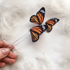 Silk Monarch Butterflies for Wedding Decor, Bouquet, Boutonniere, Favor choose your option, Butterfly Wedding accessories Monarch Butterfly