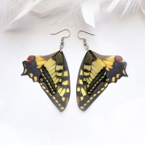 Swallowtail Butterfly Wings Earrings - Lightweight, Eye-Catching, and Cute Gift for Butterfly Lovers, Fairy Moth Wings Earrings