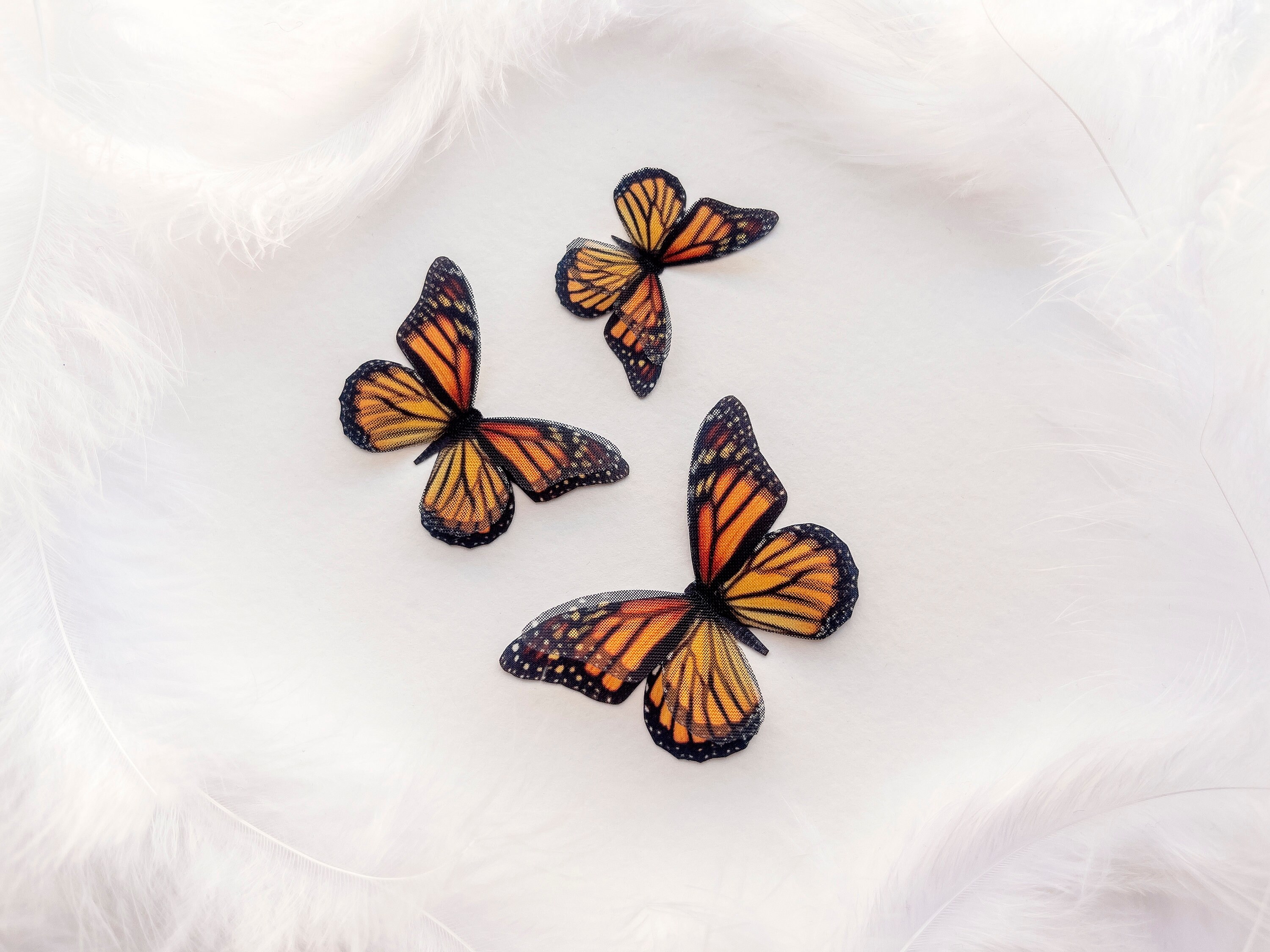 Silk Monarch Butterfly for Wedding Decor Bouquet Etsy