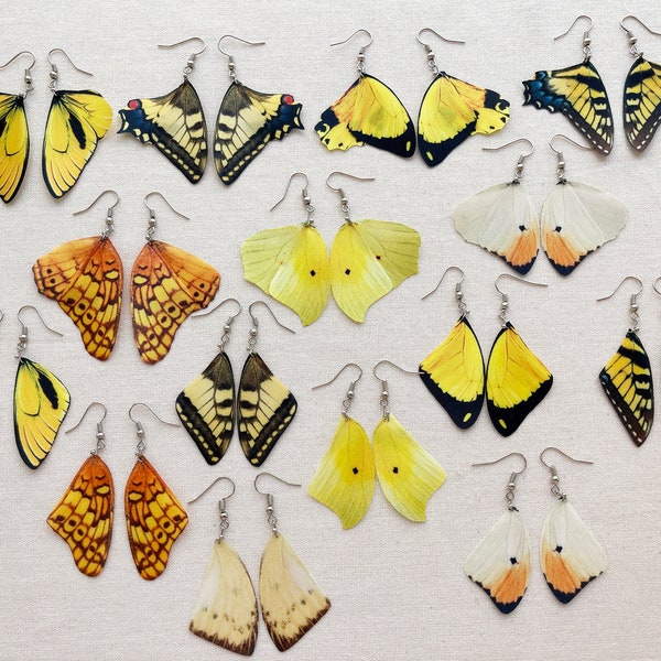 Boucles d'oreilles ailes de papillon machaon légères et attirent l'attention, cadeau mignon pour tous ceux qui aiment les papillons, boucles d'oreilles ailes de papillon de fée