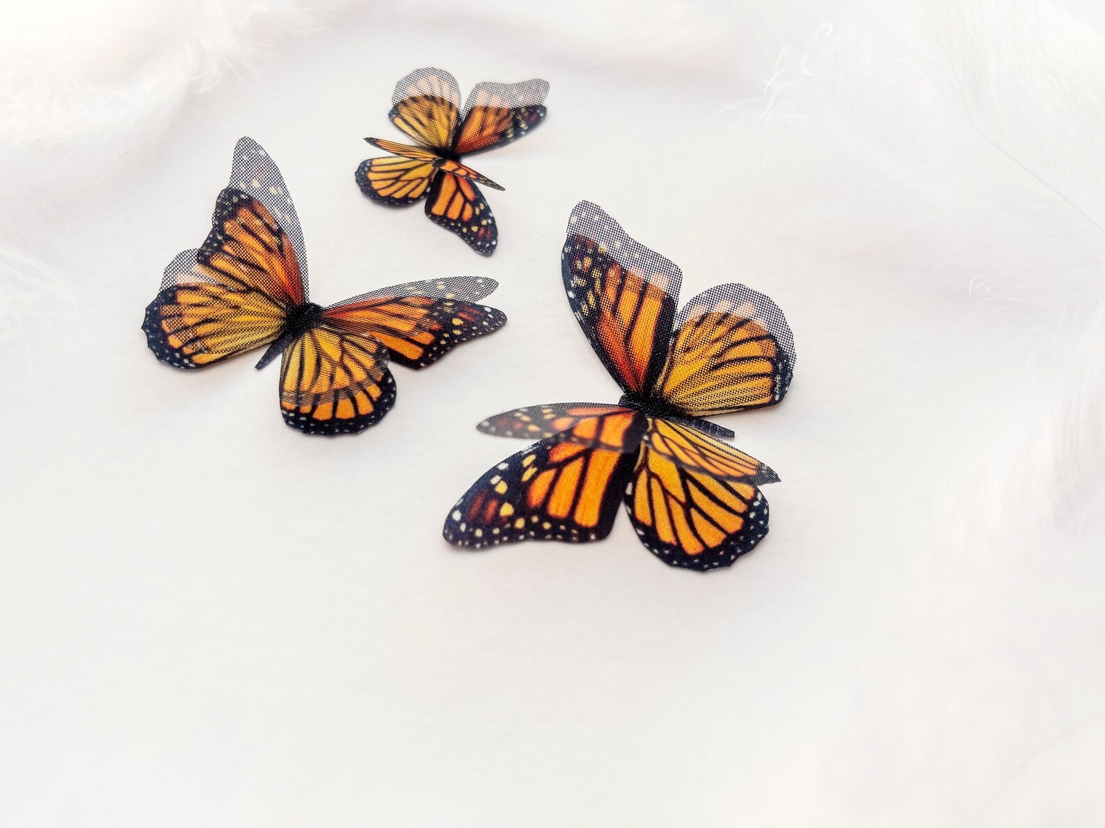 Silk Monarch Butterfly for Wedding Decor Bouquet Etsy