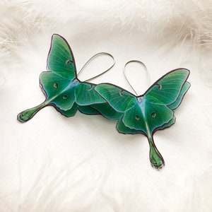 Sterling silver Luna Moth earrings