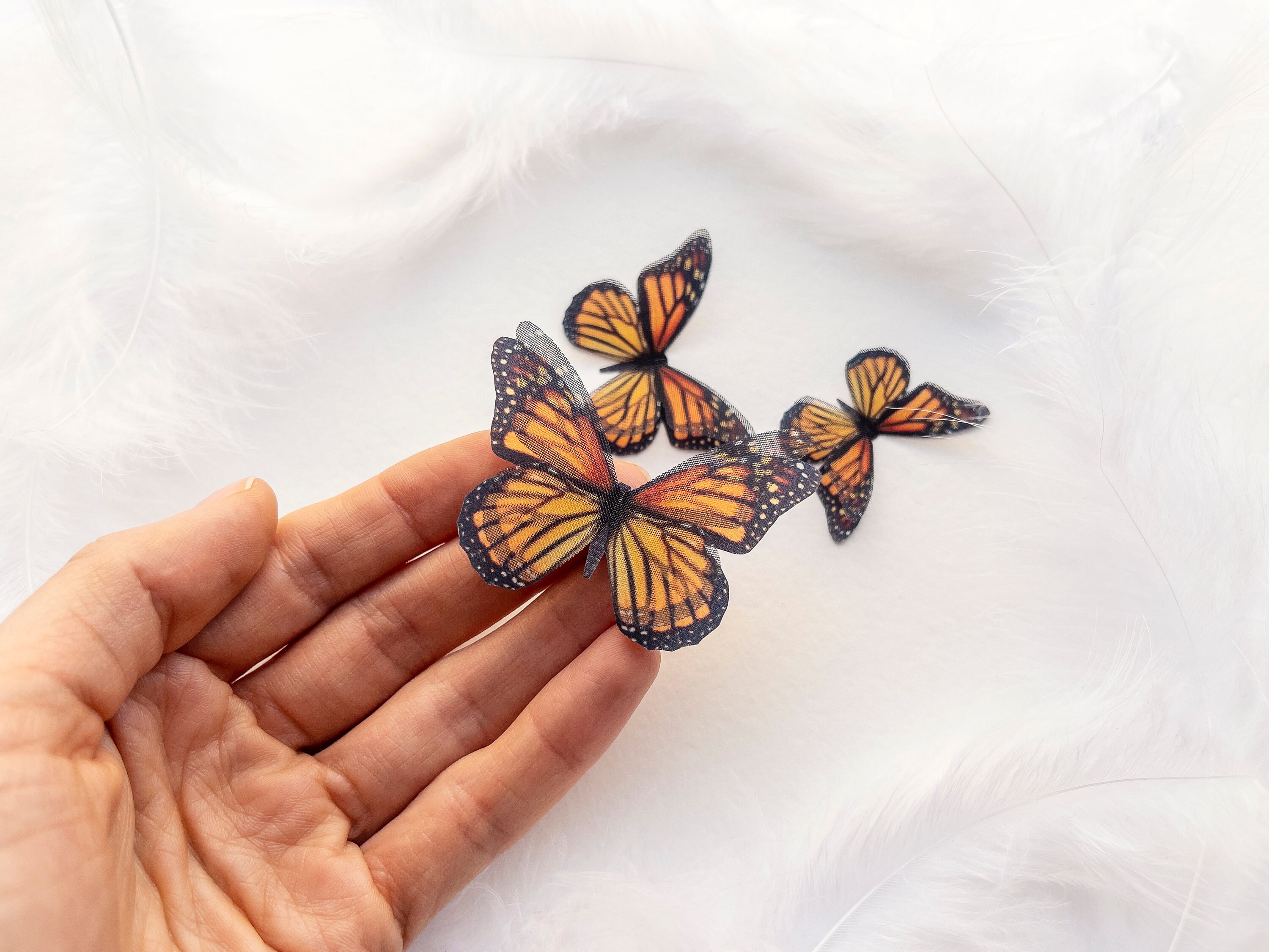 Silk Monarch Butterfly for Wedding Decor Bouquet Etsy