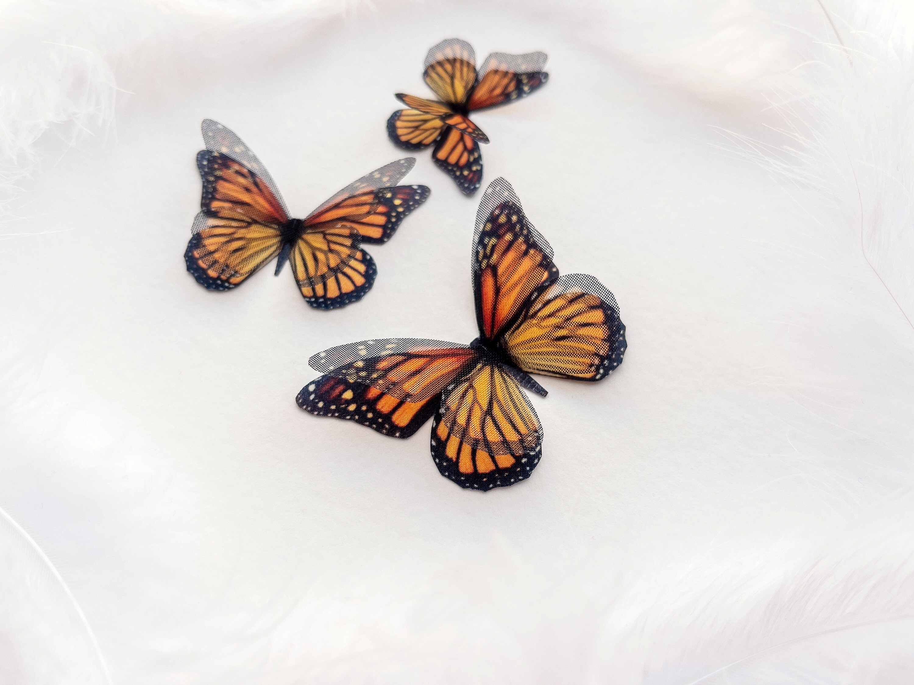 Silk Monarch Butterfly for Wedding Decor Bouquet Etsy