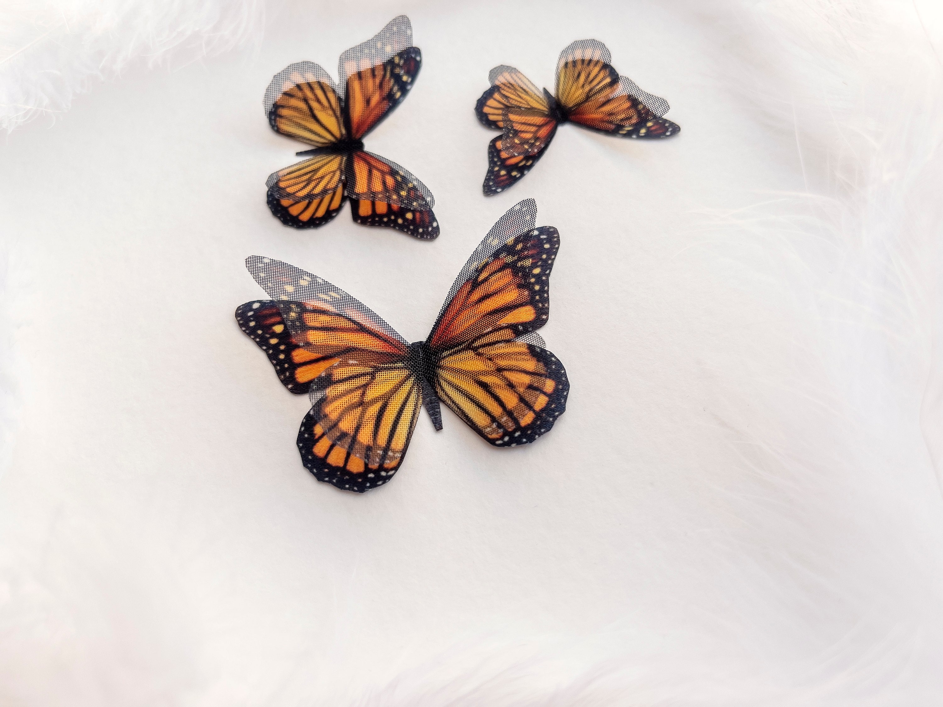 Silk Monarch Butterfly for Wedding Decor Bouquet Etsy
