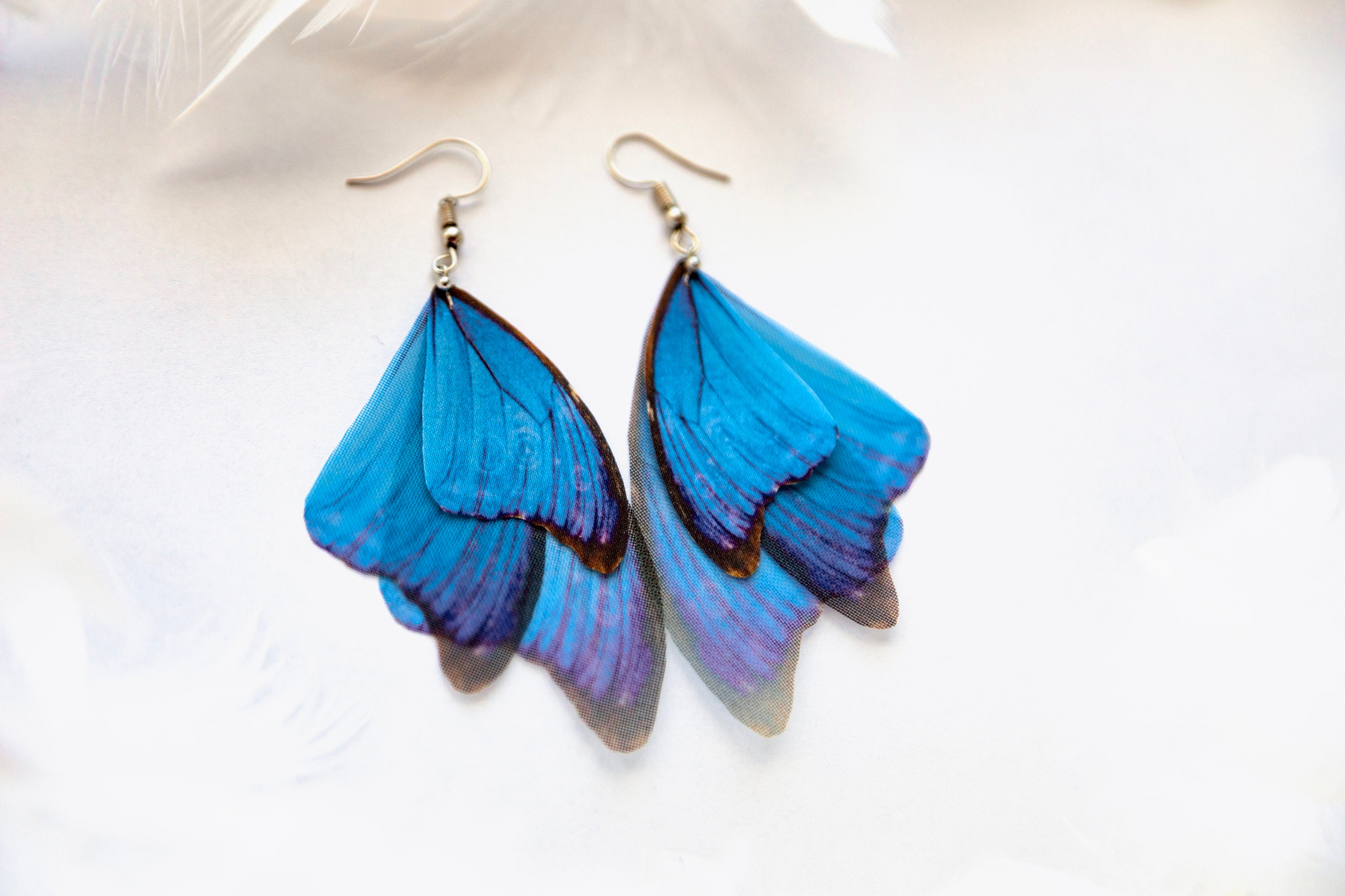 Fairy Butterfly Wing Earrings — Lathe and Quill