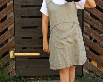 Linen Pinafore Apron
