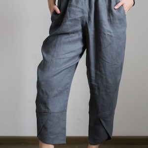 Pantalon ample en lin