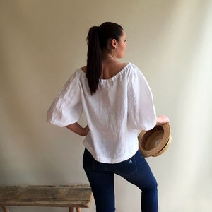 Boho Style Linen Blouse