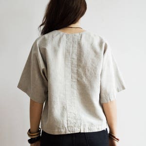 Casual and Loose Linen Blouse / Shirt image 3