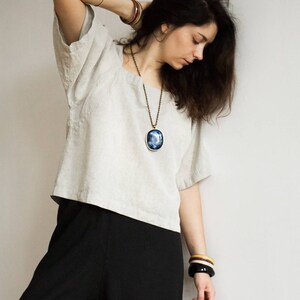 Casual and Loose Linen Blouse / Shirt image 4