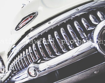 Vintage Car Buick Roadmaster Grill Emblem Headlights Photograph Fine Art Print Photography katiecrawfordphoto