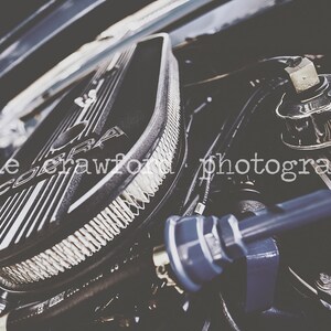 Vintage Car Ford Mustang Shelby Cobra 427 Engine Photograph Fine Art Print Photography katiecrawfordphoto