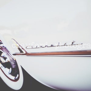 Vintage Car Chevrolet Corvette Emblem Wheel Photograph Fine Art Print Photography katiecrawfordphoto