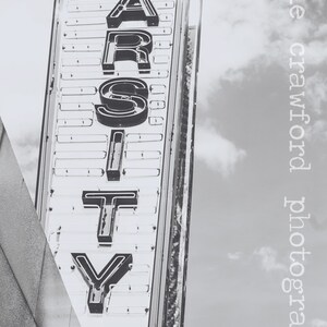 The Varsity Atlanta Georgia North Avenue Black and White Photo Photograph Fine Art Print Photography katiecrawfordphoto