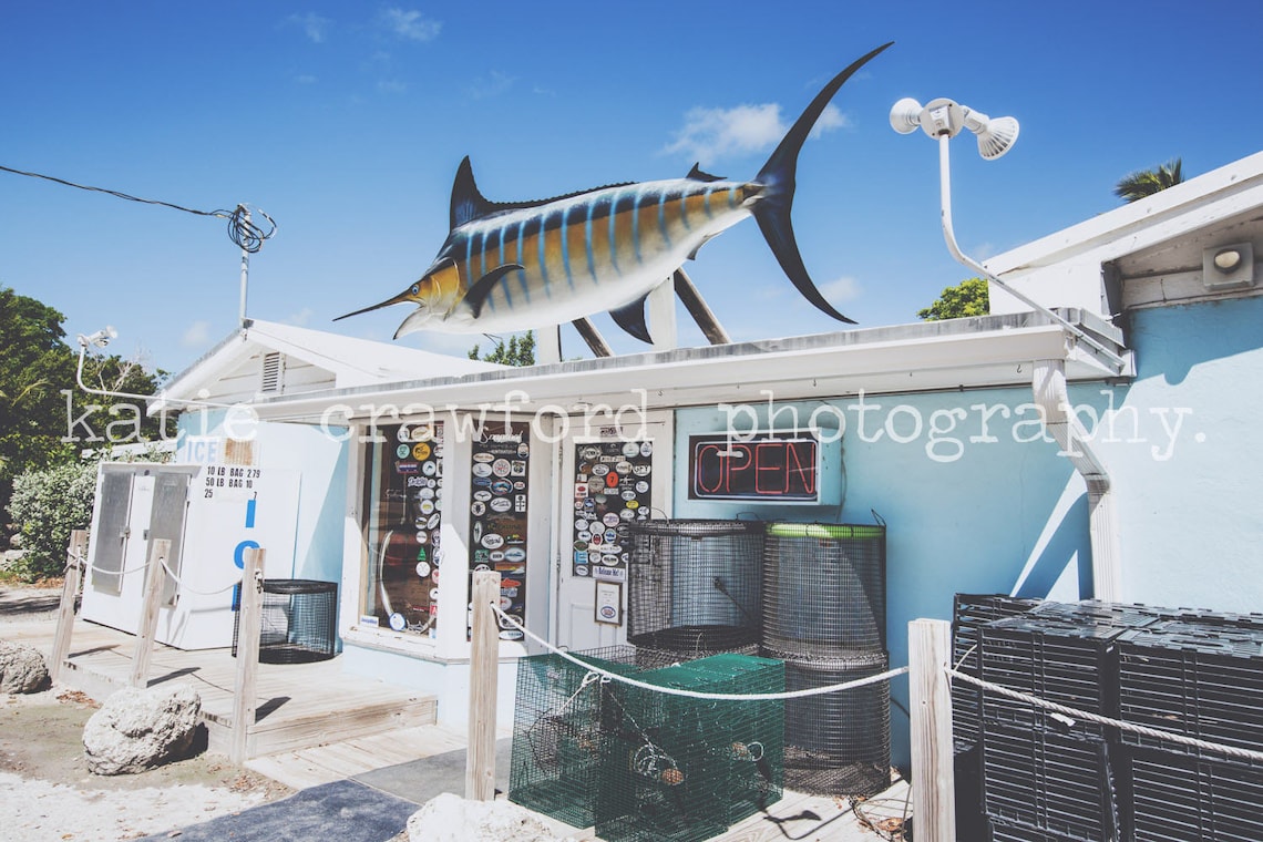 The Florida Keys Islamorada Tackle Bait Shop Mile Marker 81.9 Photo
