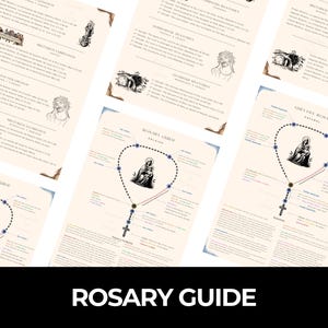 Rosenkransguide utskrivbar | Katolsk bönehjälp | PDF | Lättåtkomliga instruktioner