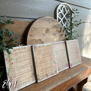 Christmas Hymn Plaques