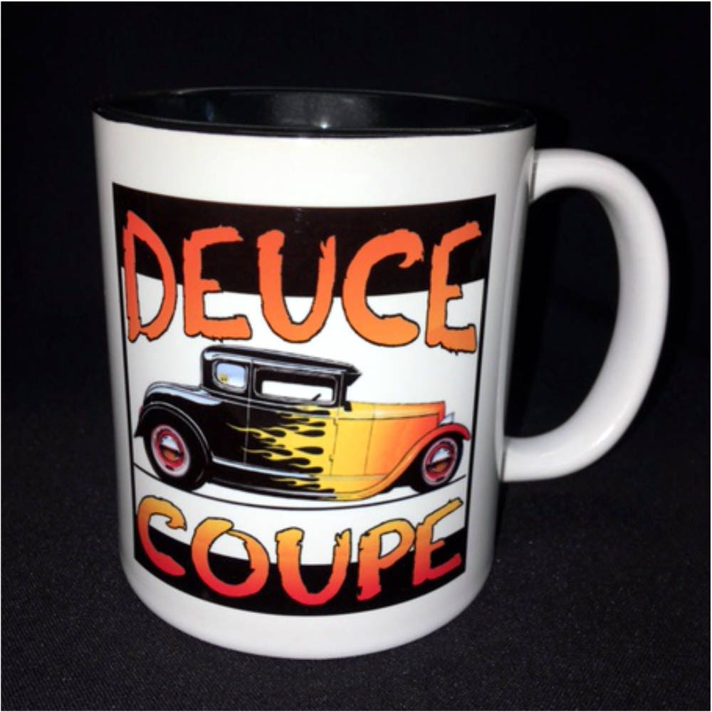Hot Rod Custom Car Coffee Mug Street Rod Roadster Flamed Etsy