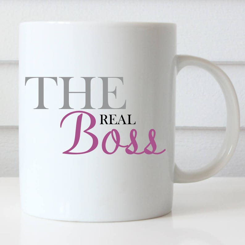 The Real Boss Coffee Mug Boss's Day Administrative - Etsy