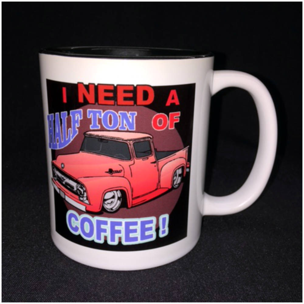 Hot Rod Custom Car Coffee Mug Street Rod Roadster 56 Ford Etsy