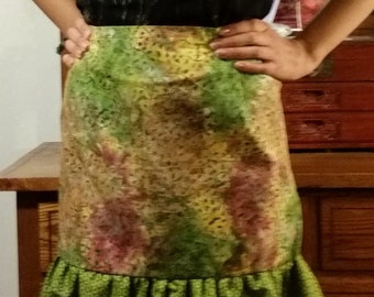 Skirt Apron, batik cotton