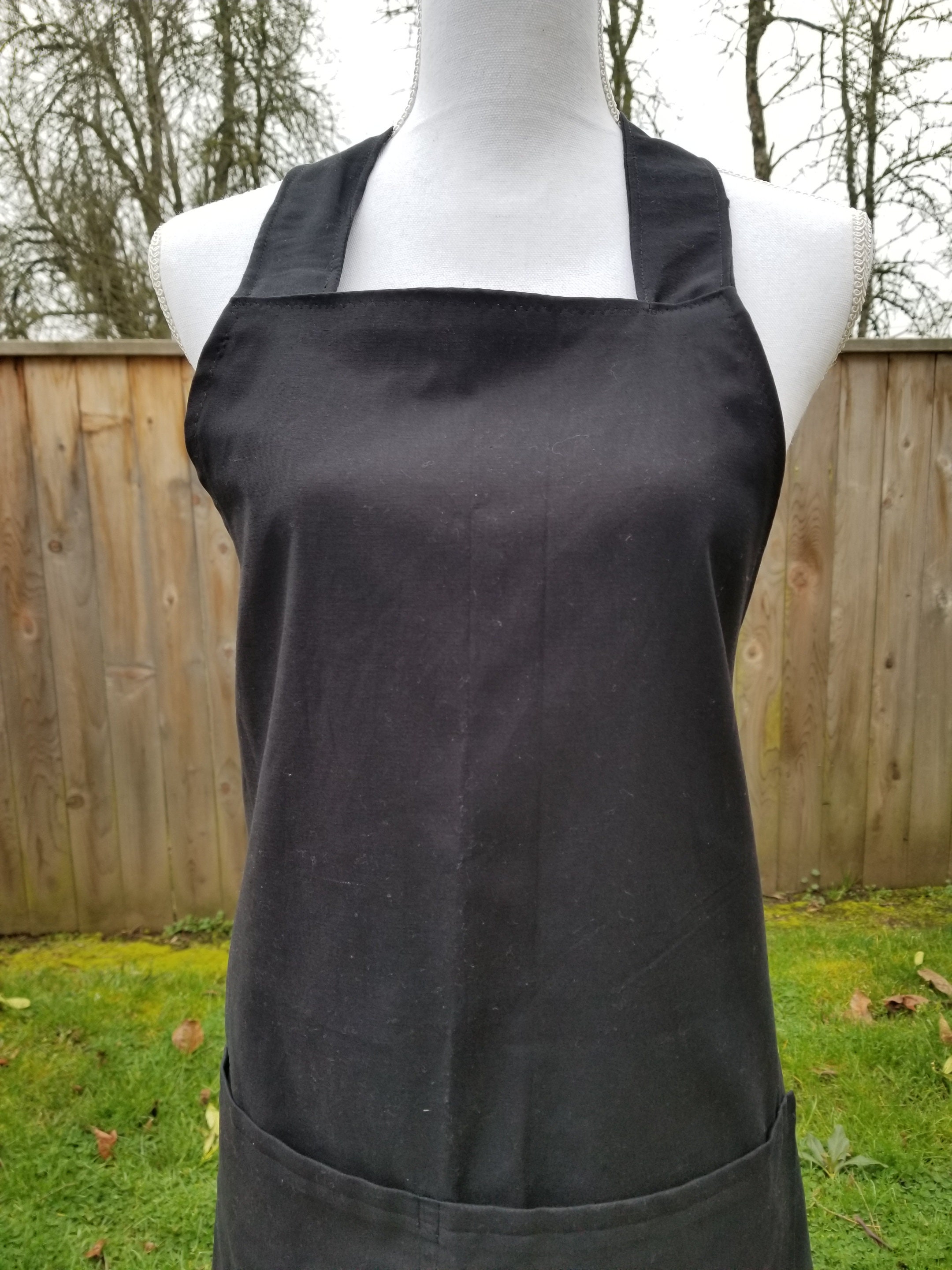 Black Servers Apron Etsy