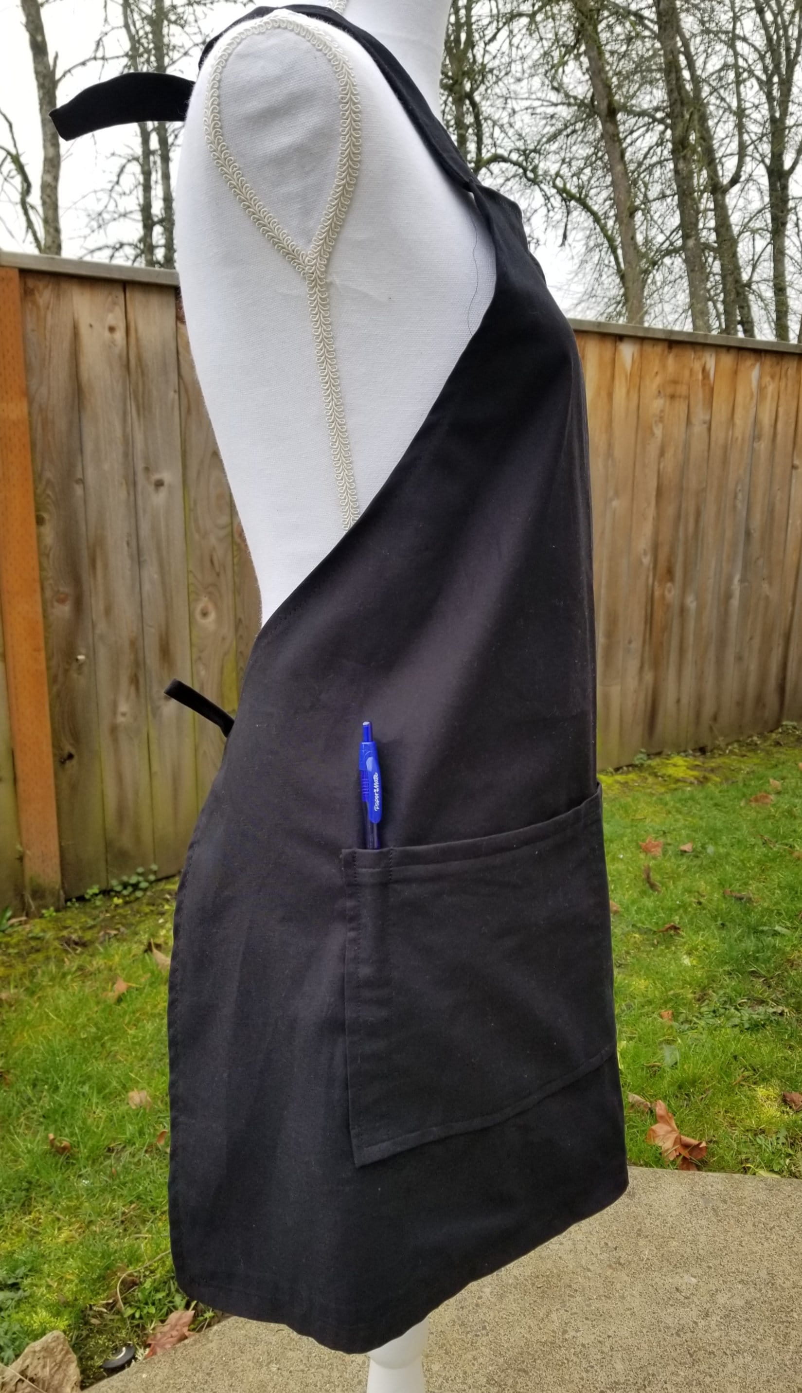 Black Servers Apron Etsy