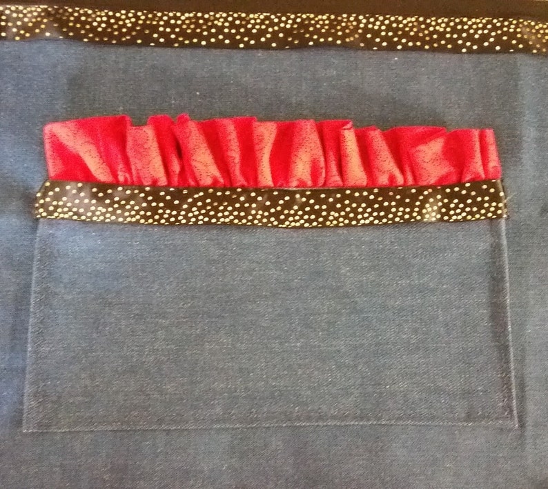 Jeans Holiday Apron Etsy