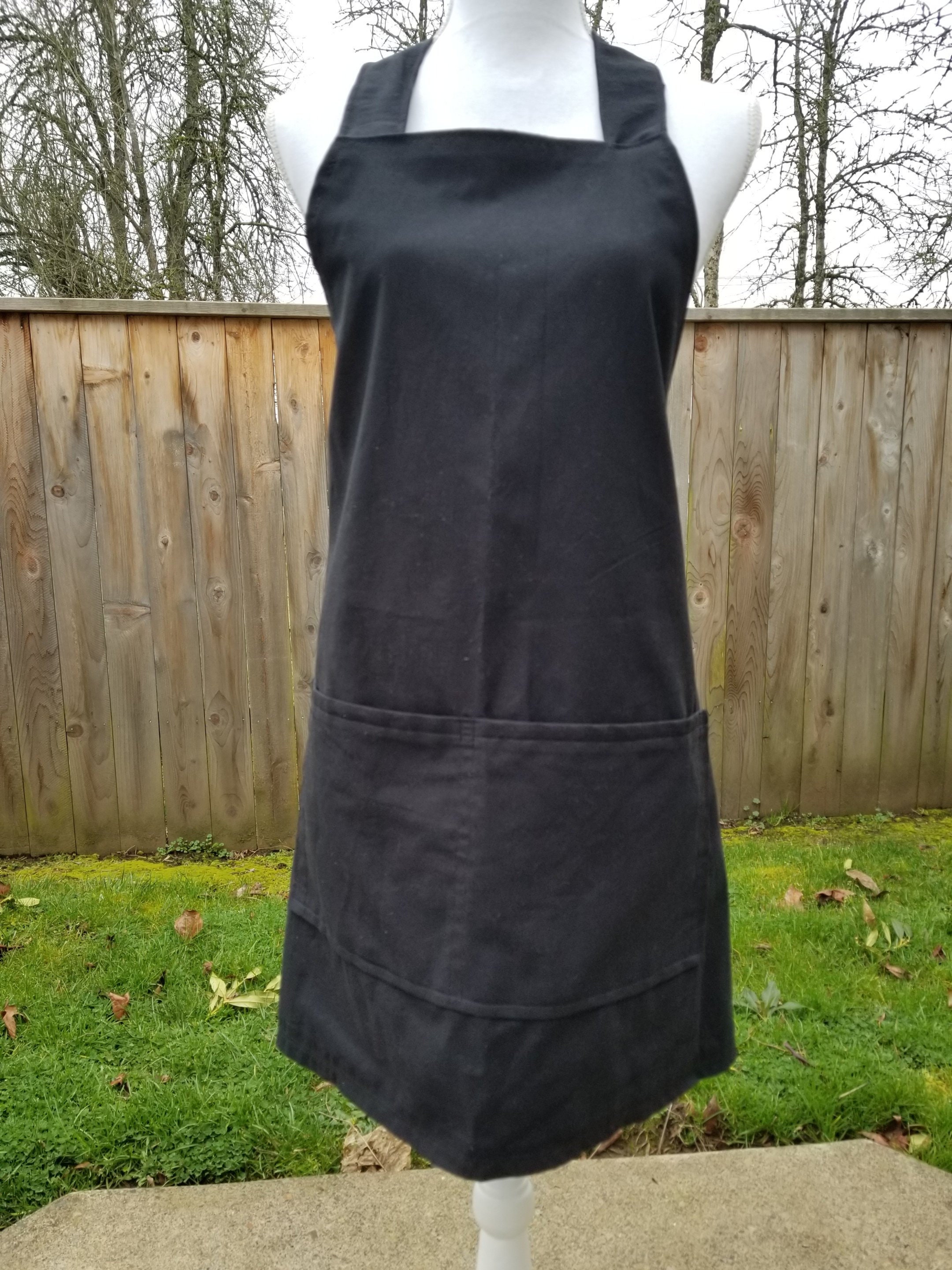 Black servers apron