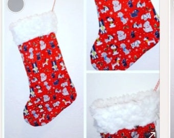 Holiday Dogs stocking